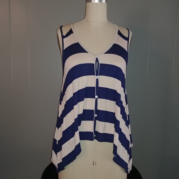 3/$12 🔴Charlotte Russe Striped Tank - Picture 1 of 4